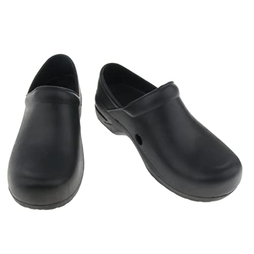 Image of CALANDIS Mens Chef Shoes Nonslip Safety Shoes for Kitchen Cook Oil Proof Waterproof 24.4cm | Casual | Men's Shoes