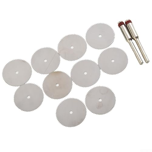 12pcs 22mm Carbon Steel Oscillating Saw Discs with 3mm Mandrel for Mini Oscillating Tools Designed for Wood Plastic Laminate Work