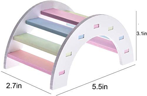 2 Pack Rat Vliegende Schotel Oefening Wiel & Hout Bridge Rainbow Climb - Duurzaam ABS Plastic Running & Jogging Running… - Image 5