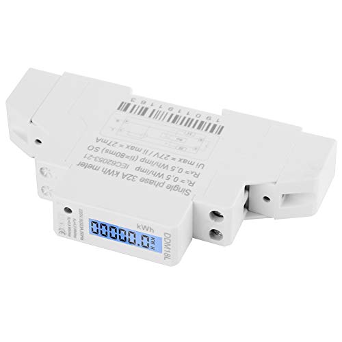 Medidor de Energia de Consumo de Energia Em Trilho DIN, Medidor de Consumo de Energia Digital Displa