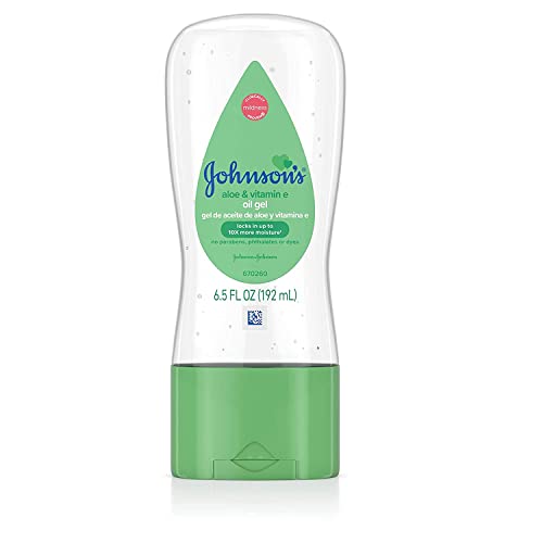Johnson's Baby Gel Oil with Aloe & Vitamin E, 6.5 Ounces (Pack of 3)