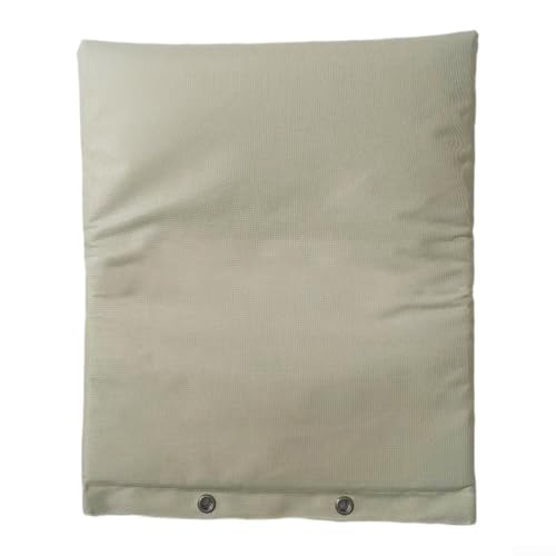 Cubierta de protección contra heladas para tubería de invierno con aislamiento multicapa y manga de prevención de reflujo y cierre seguro (caqui, 62 x 63 cm)