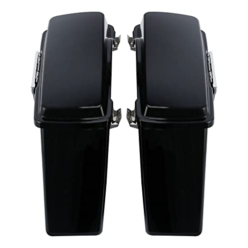 Alforjas rígidas para motos TCMT Negra mate miniatura 3
