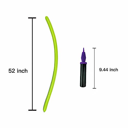 EBLLIWSM 100PCS 260Q Color latex twisting Magic long balloons decoration shopping mall activities, party decoration, parent-child activities. Not easy to damage, shiny and beautiful.（with 1 pcs pump） - Thumbnail 2
