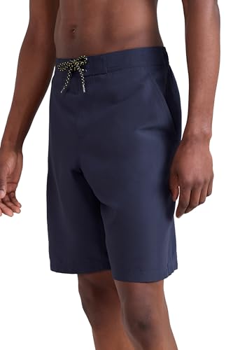 Image of Mountain Warehouse Ocean Mens Boardshorts - Fast Dry Swim Shorts, Internal Mesh Beach Shorts with Adjustable Waist, Side Pockets - Spring Summer, Swimming, Surfing Navy M