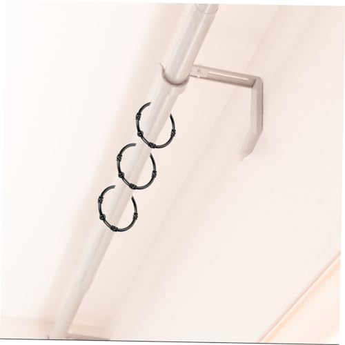 Ganchos metálicos para cortina de ducha de baño pack 12 anillas de aleación redondas 5