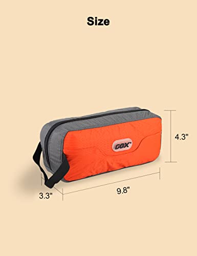 Gox Travel Toiletry Bag,Dopp Kit Case,Ultra-Light Cosmetics Bag Makeup Organizer(Orange) #TOP5