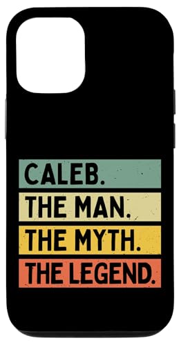 Caleb The Man The Myth The Legend �ʔ������� �J�X�^�}�C�Y�� �X�}�z�P�[�X iPhone 12/12 Pro �p