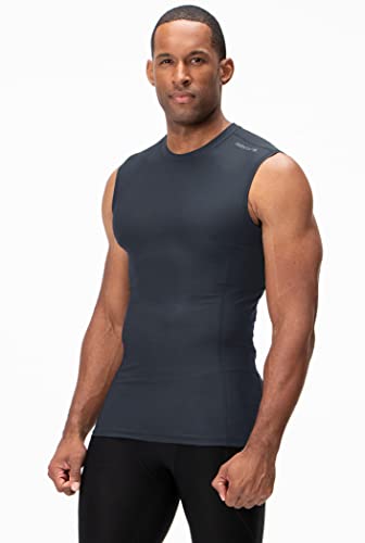 Image of DEVOPS 3 Pack Men's Athletic Compression Shirts Sleeveless