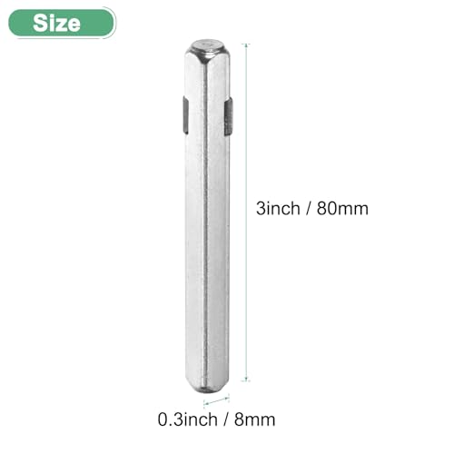 -Pack Door Knob Spindle, 5 x 0.3 Inch/ Iron Square Spindle 120 x 8 mm 1 - Bild 57 von 63