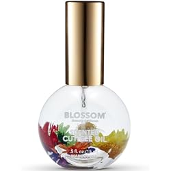 Blossom Cuticle Oil for Nails, Scented Nail Oil Cuticle Care, 0.5 fl. oz | Hydrating, Moisturizing, Infused with Real Flowers, Made in USA, Mandarin Orange, Jojoba Vitamin, for Skin Flower Liquid