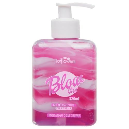 Hot Flowers, Gel BLOW GIRL Creme Beijável Morango Pélvico Virilha 320ml
