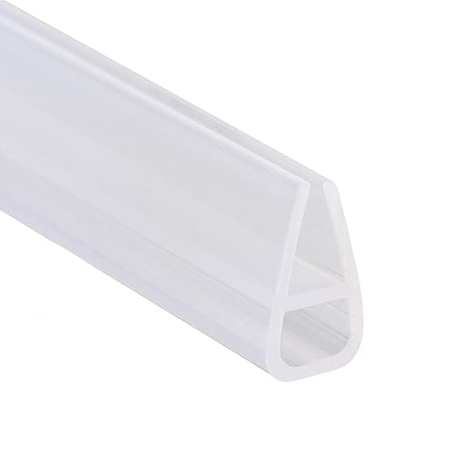 jackfru Duschdichtung 200cm, Dichtung für 6mm Glastür Duschwand, PVC...
