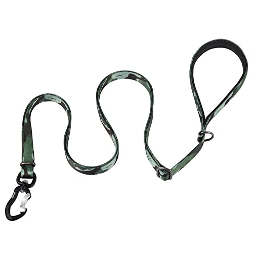 Hyhug Pets 6 Feet Adjustable Long Dog Leash, Soft And Colorfast Webbing Lead For Pup Dogs Professional Training And Daily Use Walking. (Small, Camo Green) #TOP3