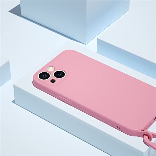Capa de colar com alça de corda de cordão crossbody para iPhone 11 12 13 14 15 Pro Max Mini XS X XR