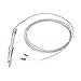 K Type Thermocouple Probe, Stainless Steel Temperature Sensor Probe for PID Temperature Controller Two Wire Temperature Sensing Line 0~400â„ƒ Thermocouple Measure Range