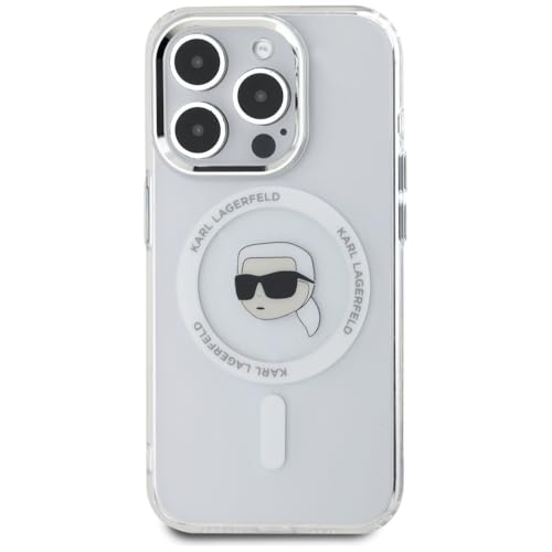 Coque iPhone 15 Pro Karl Lagerfeld blanche MagSafe antichoc - 3