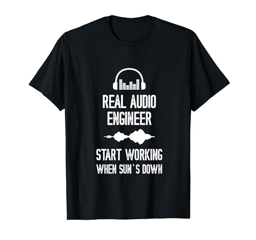 Audio Engineer Headphone Start Working Audio Engineering T-Shirt