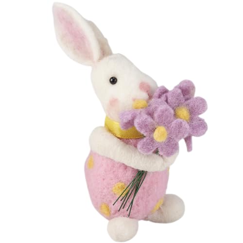 Primitives-by-Kathy-Critter-Bunny-with-Bouquet Primitives by Kathy Critter Bunny with Bouquet