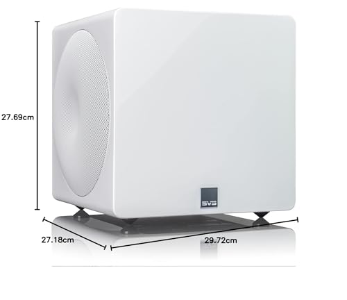 Image of SVS 3000 Micro Sealed Subwoofer with Fully Active Dual 8-inch Drivers (Piano Gloss White)