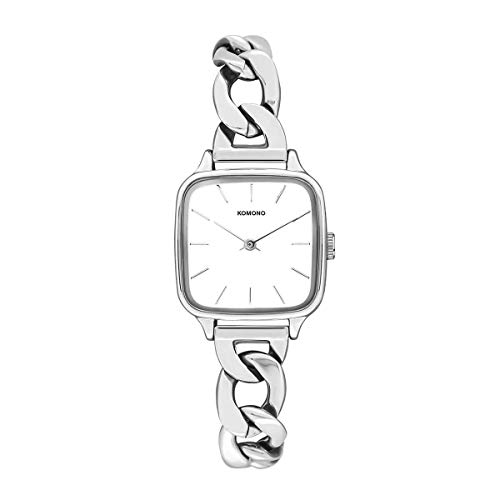 KOMONO Kate Revolt Silver White Montre analogique à Quartz Japonais pour Femme avec Bracelet en Acier Inoxydable Cover