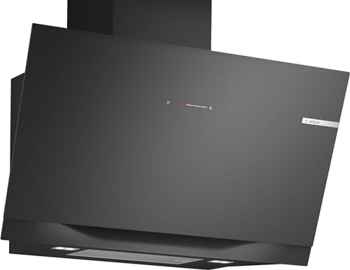 Bosch DWK91LT60, Hotte murale Série 8, 5 vitesses d'aspiration dont 2 intensives, 90cm, Noir