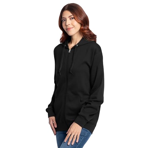Image of Fruit of the Loom Eversoft Fleece Full Zip Hoodie Sweatshirt