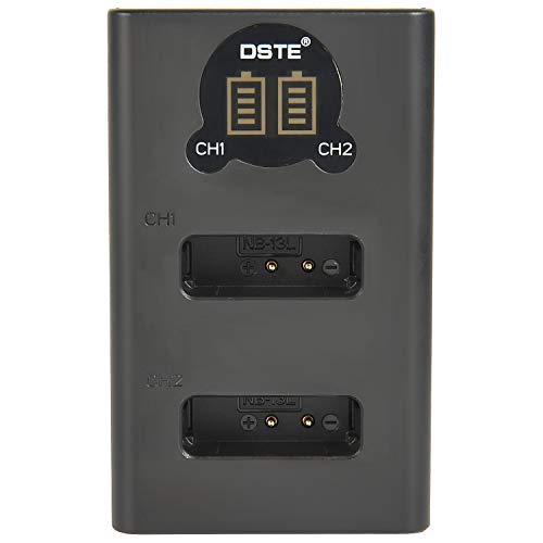 Batterie NB-13L DSTE et chargeur double USB avec ecran LCD pour Canon PowerShot - 4