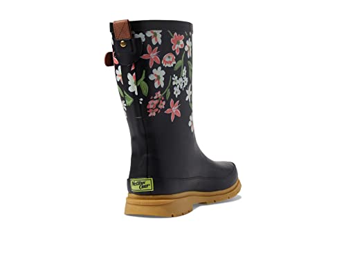 Image of Western Chief Women's Waterproof Mid Rain Boots | Ladies pull on mid rain boots with adjustable buckle, cushioned insole, and rubber outsole for wet weather and outdoor wear.