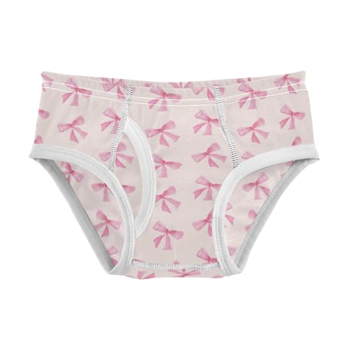 Boys' Exclusive Briefs Toddler Underwear 95% Combed Cotton Boxerbriefs 2T Simple Pink Bow Pattern 2