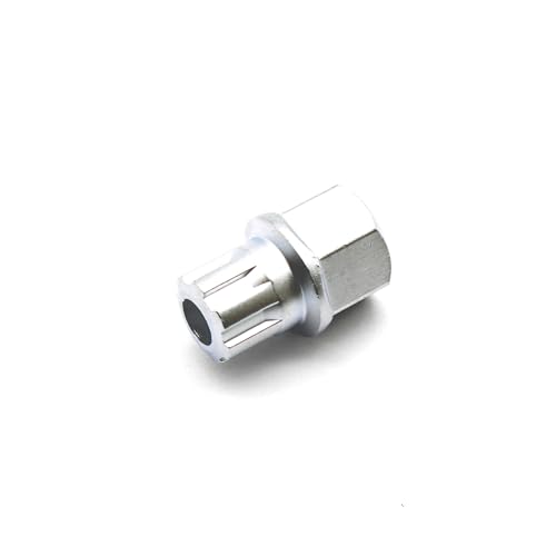 Image of TEMO 52 /7Pt Wheel Lock Lugnut Anti-Theft Lug Nut Screw Removal Key Socket S3057 for Vw Audi