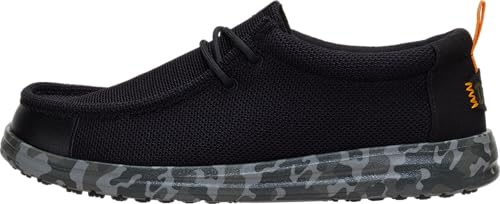HEYDUDE Men’s Wally Work CE Slip-On Loafers, Black/Multi Size 12 | Lightweight CE-Certified Work Shoes | Water-Repellent & Slip-Resistant Outsole
