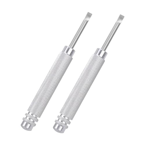 Healvian 2 Piezas Ver Removedor De Espalda De Reloj Mira La Herramienta De Apertura Ver Abridor Mira La Herramienta De Reemplazo De La Batería Metal Silver