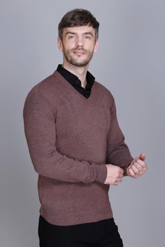 Image of V Neck Wool Sweater Pullover for Men Winter Fullsleeve | Warm Fabric