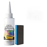 Pasta lucidante per vetri – 100 g per riparazioni e anti-pioggia con | Set lucidatura parabrezza per vetri interni/esterni, specchi e dettagli del veicolo