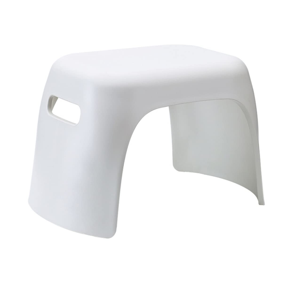 PRETYZOOM Taburete Antideslizante para Niños de PP, Compacto y Apilable, para Baño y Hogar, Reposapiés Infantil, Blanco