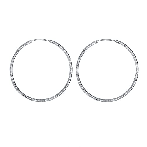Boucles d'oreilles hypoallergéniques créoles métal géométriques pour femme