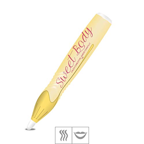 CANETA COMESTÍVEL SWEET BODY 25G - KIT COM 3 - MORANGO, CHOCOLATE E CHANTILLY
