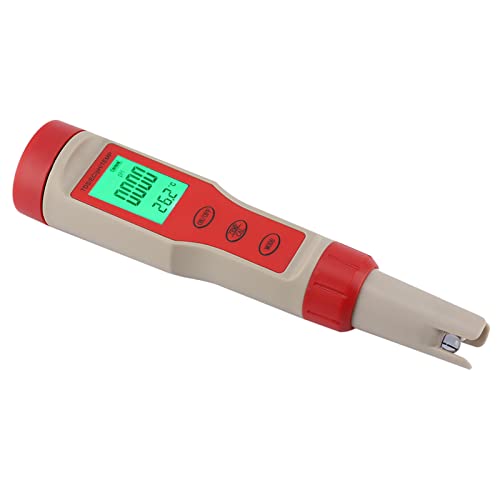 Fdit Medidor de Agua Digital 4 en 1, Pantalla Grande y Clara, Medidor de PH, TDS, EC y Temperatura con Autocalibración de 3 Puntos, para Jardín, Hogar, Laboratorio acuario.
