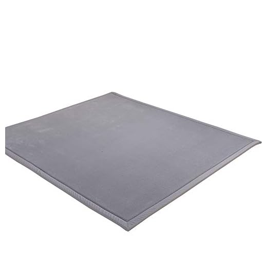 Silver Grey Home Floor Area Rug. Children Play Mat, Crawling Rugs for Baby, Toddler, and Children. Play Blanket, Yoga Mat, Exercise Mat in Living Room & Bedroom. Hypoallergenic, Non-toxic, Reversible.