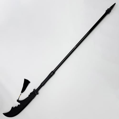 Guan Gong Dragon Sword - 180cm Lightweight Polypropylene Kung Fu Prop Polypropylene Training Martial Sword?Black Practice Broadsword Martial Arts Decoration ?Training Knife for Practice