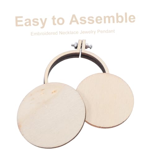 Mini aro bordado de madera para solucionar la falta de bastidores pequeños en punto de cruz DIY 3