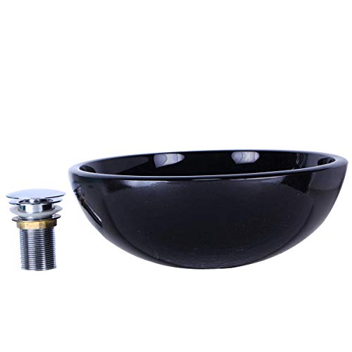 Kit Cuba Para Banheiro 30cm Preto com Torneira Link e Válvula