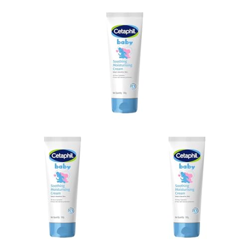 Image of Cetaphil Baby Soothing Moisturising Cream 100 g for Newborns & Babies | 48H Hydration & 8H Skin Barrier Protection | With Glycerin, Sunflower Seed Oil & Sweet Almond Oil | Gentle Face & Body Moisturiser