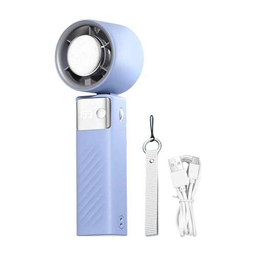 Genérico Ventilador de bolsillo, sin aspas silencioso y portátil, Gadgets plegables con 199 velocidades, Refrigerador de aire recargable para adultos y dormitorio, camping