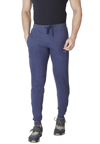 Image of Premium Men's Regular Fit Jogger Track Pants (Size M to 8XL) | Smooth Soft Feel, Antimicrobal Fabric with Zipper Pockets | Reflective Logo on Front