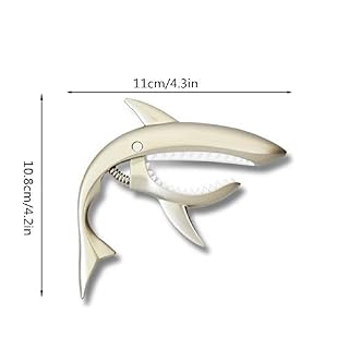 5 pcs en alliage de zinc guitare Capo Shark Capo, haute élasticité bon sentiment de main, pour ukulélé, mandoline… – Image 2