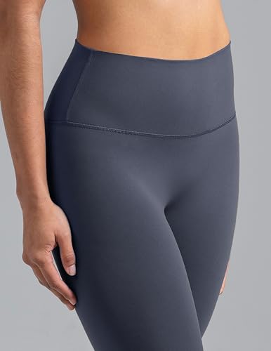 Colorfulkoala Dreamlux No Front Seam Leggings for Women 28' Inseam, High Waisted Buttery Soft Full Length Yoga Pants (XL, Blue Ink)