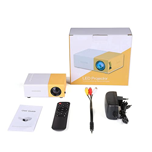 Mini projecteur portable HD avec prise USB et interface audio pour home cinéma - 4
