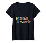 Photo Gallery donna baseball mom game day mom women maglietta con collo a v Photo Gallery donna baseball mom game day mom women maglietta con collo a v